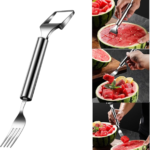 Woyuosn 2-in-1 Stainless Steel Watermelon Fork Slicer