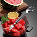 Woyuosn 2-in-1 Stainless Steel Watermelon Fork Slicer - Image 3