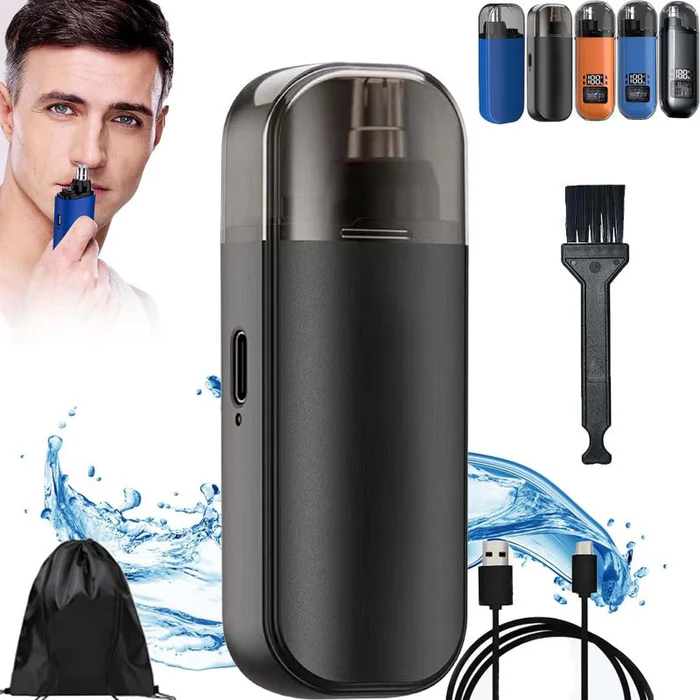 166b8447c0f9655b7dff511f430ae898-1.webp USB-C Nose Hair Trimmer — 6000 RPM, Percent Display, Washable Head - Image 1