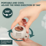50% OFF! 360° Rotatable Portable Mini Clip-on Fan - Image 2