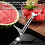 Woyuosn 2-in-1 Stainless Steel Watermelon Fork Slicer - Image 4