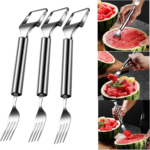 Woyuosn 2-in-1 Stainless Steel Watermelon Fork Slicer - Image 8