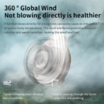 50% OFF! 360° Rotatable Portable Mini Clip-on Fan - Image 5