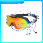 Panoramic Anti-Fog Swim Goggles with Earplugs & Nose Clip