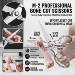 Stainless Steel Bone-Cut Kitchen Scissors